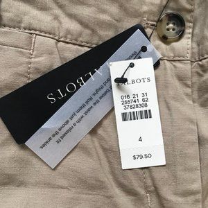 NWT Talbots Boyfriend khakis size 4